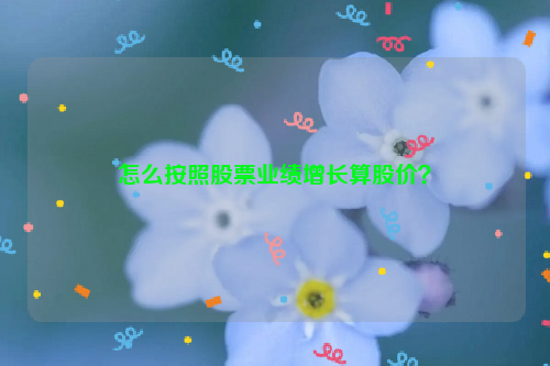 怎么按照股票业绩增长算股价？