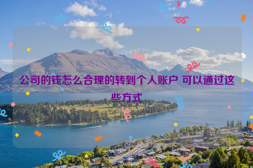 公司的钱怎么合理的转到个人账户 可以通过这些方式